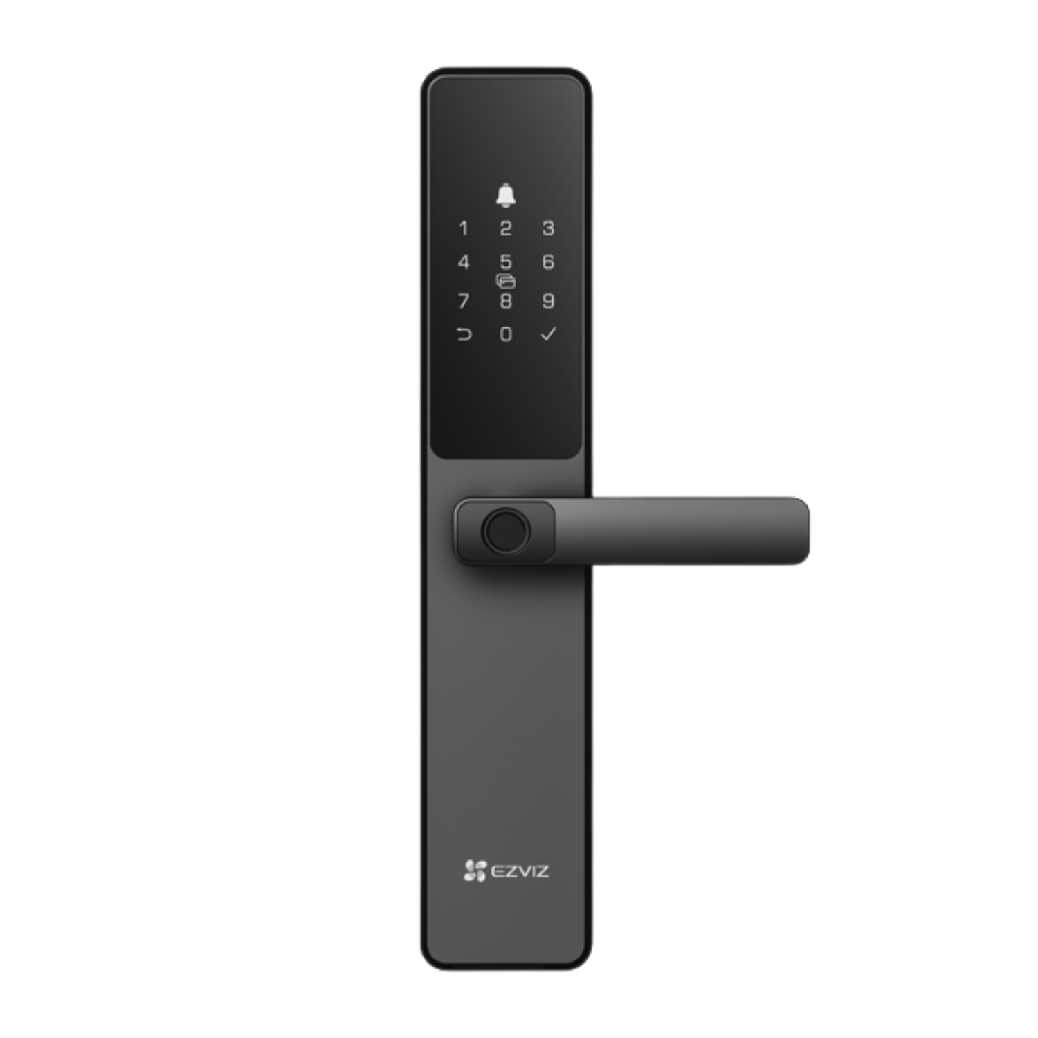 EZVIZ by Hikvision|Smart Fingerprint Door Lock|Keyless Entry|Realtime Mobile Alerts|Child Safety Lock|BuiltIn DoorBell|Waterproof Design|Supports Emergency PowerSupply|DL05, Black