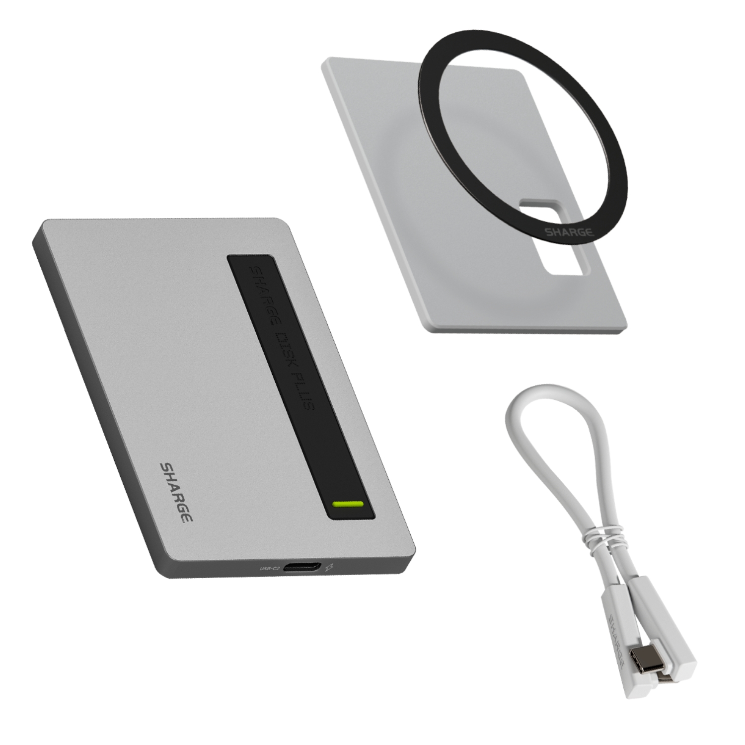 sharge Disk Plus SSD Enclosure 10Gbps M.2 NVMe USB C 3.2 Gen2