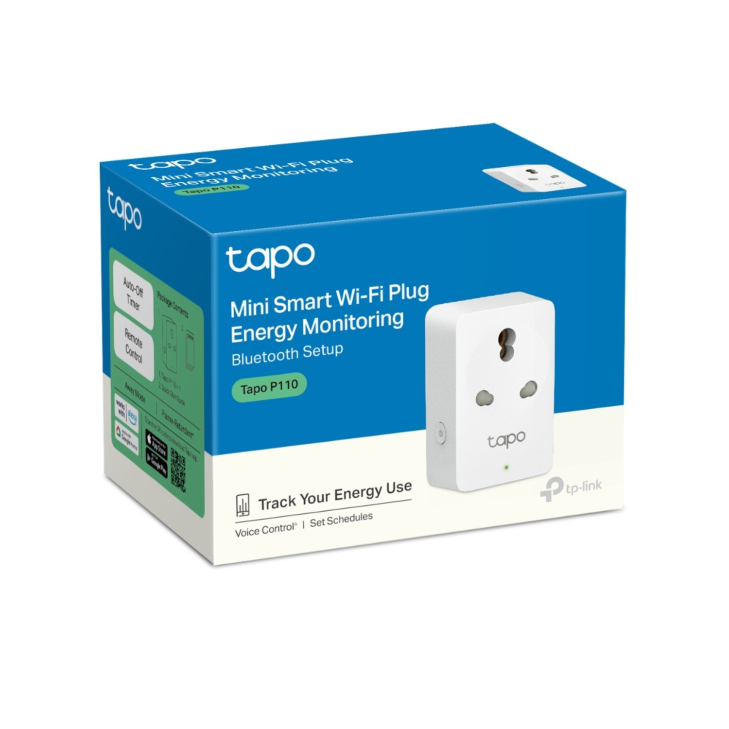 Tapo P110 Mini Smart Wi-Fi Plug, Energy Monitoring
