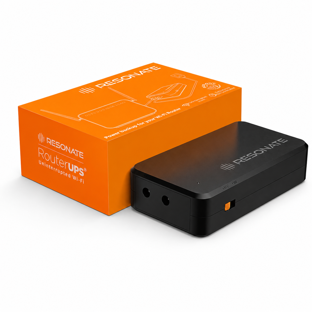 Resonate RouterUPS® Gen2 | Original Router UPS for 12V WiFi Router & Modem ( OPEN BOX )