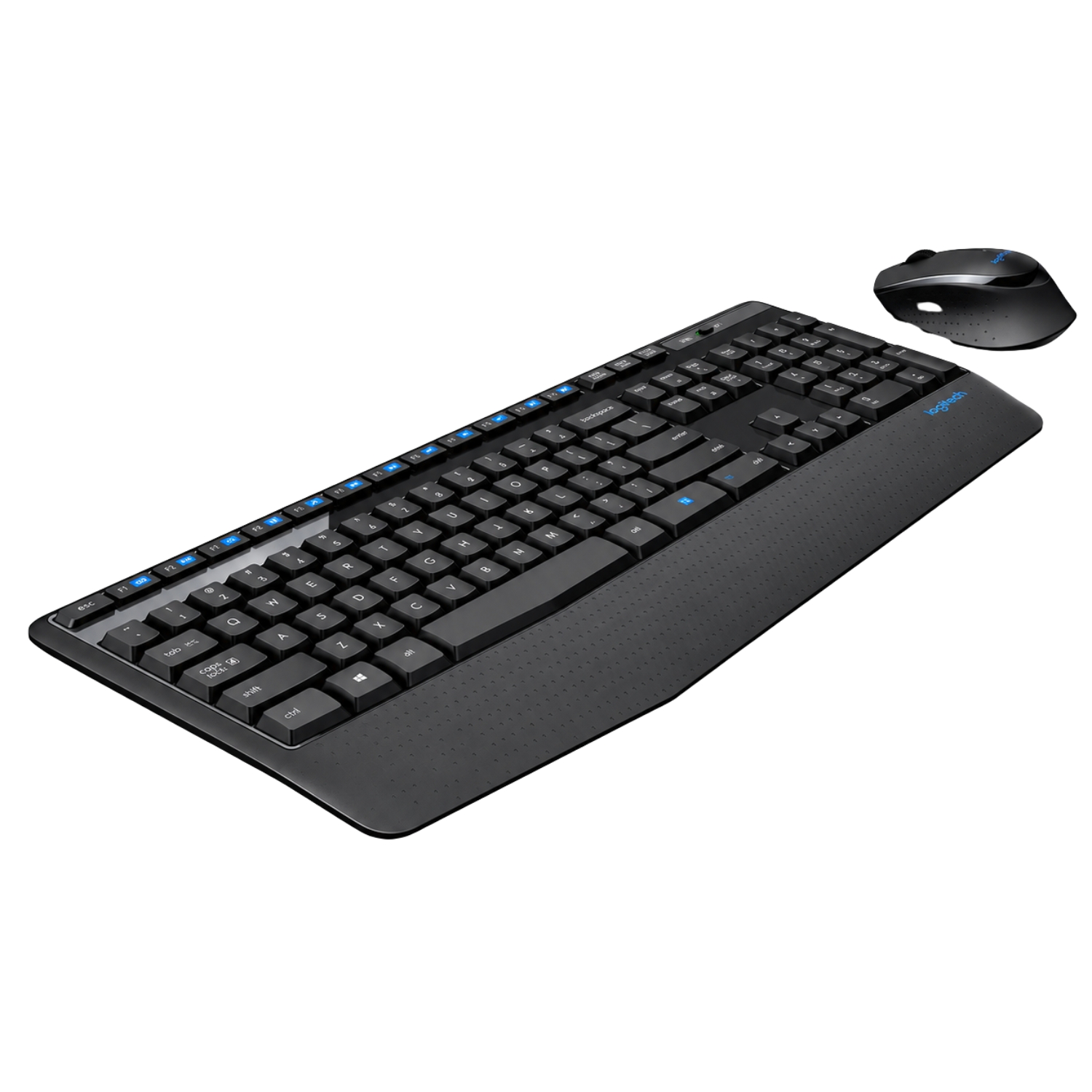 Logitech MK345 Wireless Combo Full-Sized Keyboard with Palm Rest and Comfortable Right-Handed Mouse, 2.4 GHz Wireless USB Receiver, Compatible with PC, Laptop - Black