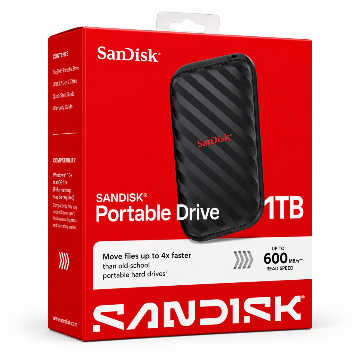 Sandisk External SSD 1TB E10 (with Type-C)