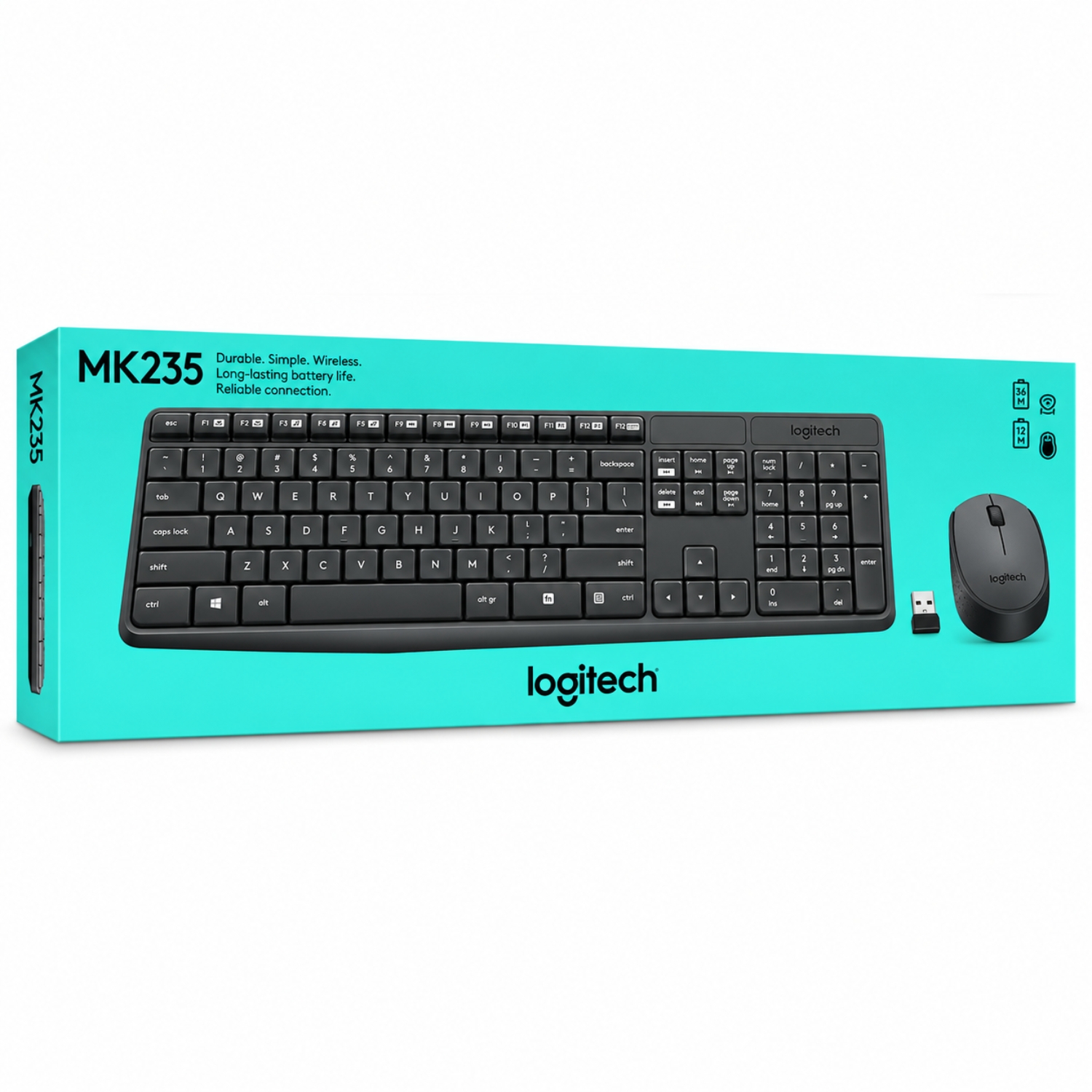 Logitech Wireless Keyboard Mouse Combo MK235