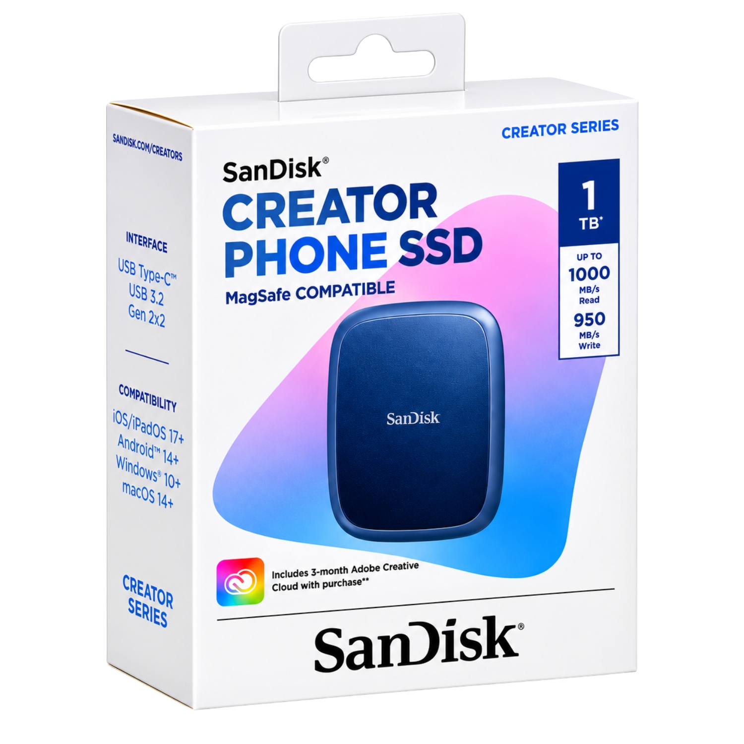 Sandisk External SSD 1TB Creator (With Type-C and USB 3.2)