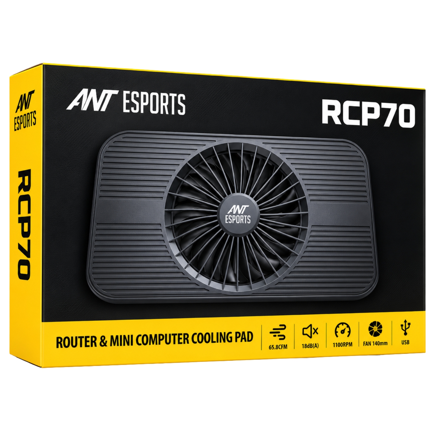 Ant Esports Router & Mini Computer Cooling Pad with LED Light RCP70