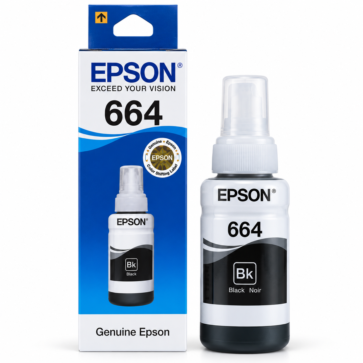Epson 664 Black Genuine Inkjet Ink Bottle 70ml