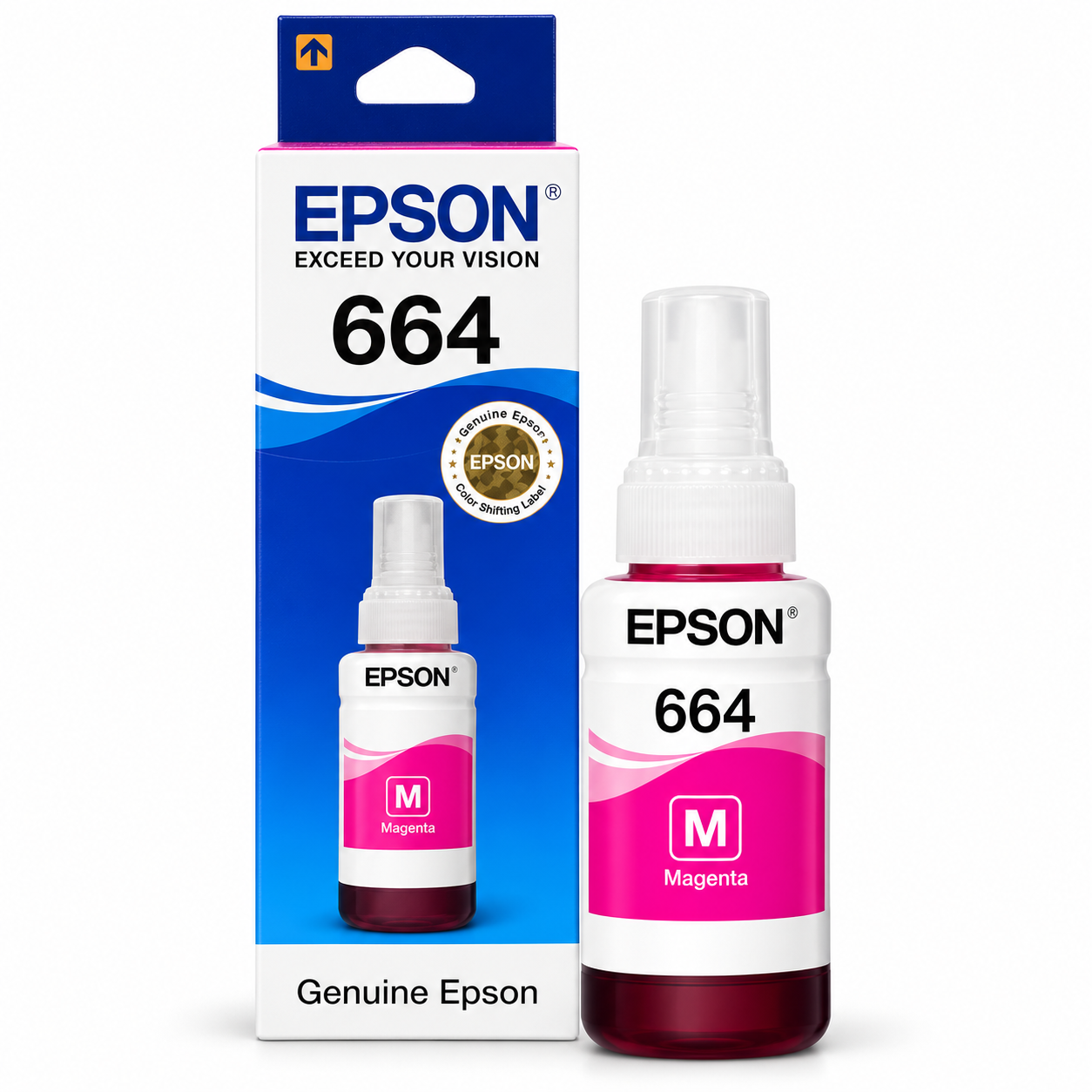 Epson 664 Magenta Genuine Inkjet Ink Bottle 70ml
