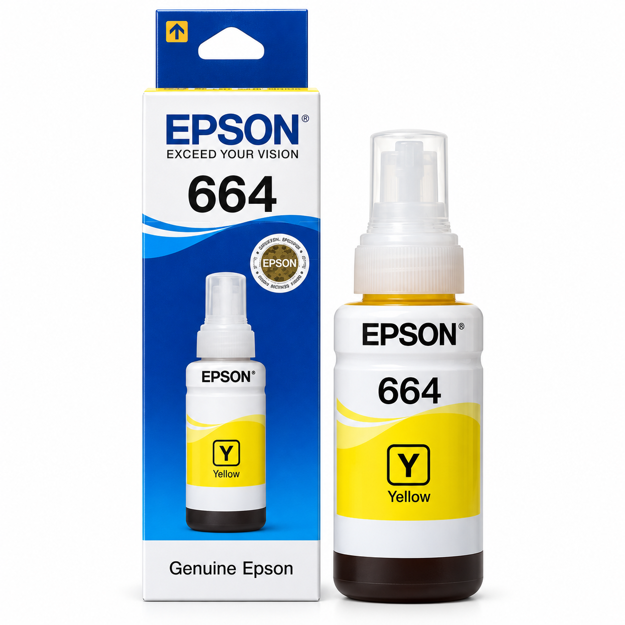 Epson 664 Yellow Genuine Inkjet Ink Bottle 70ml